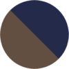 navy blue - brown